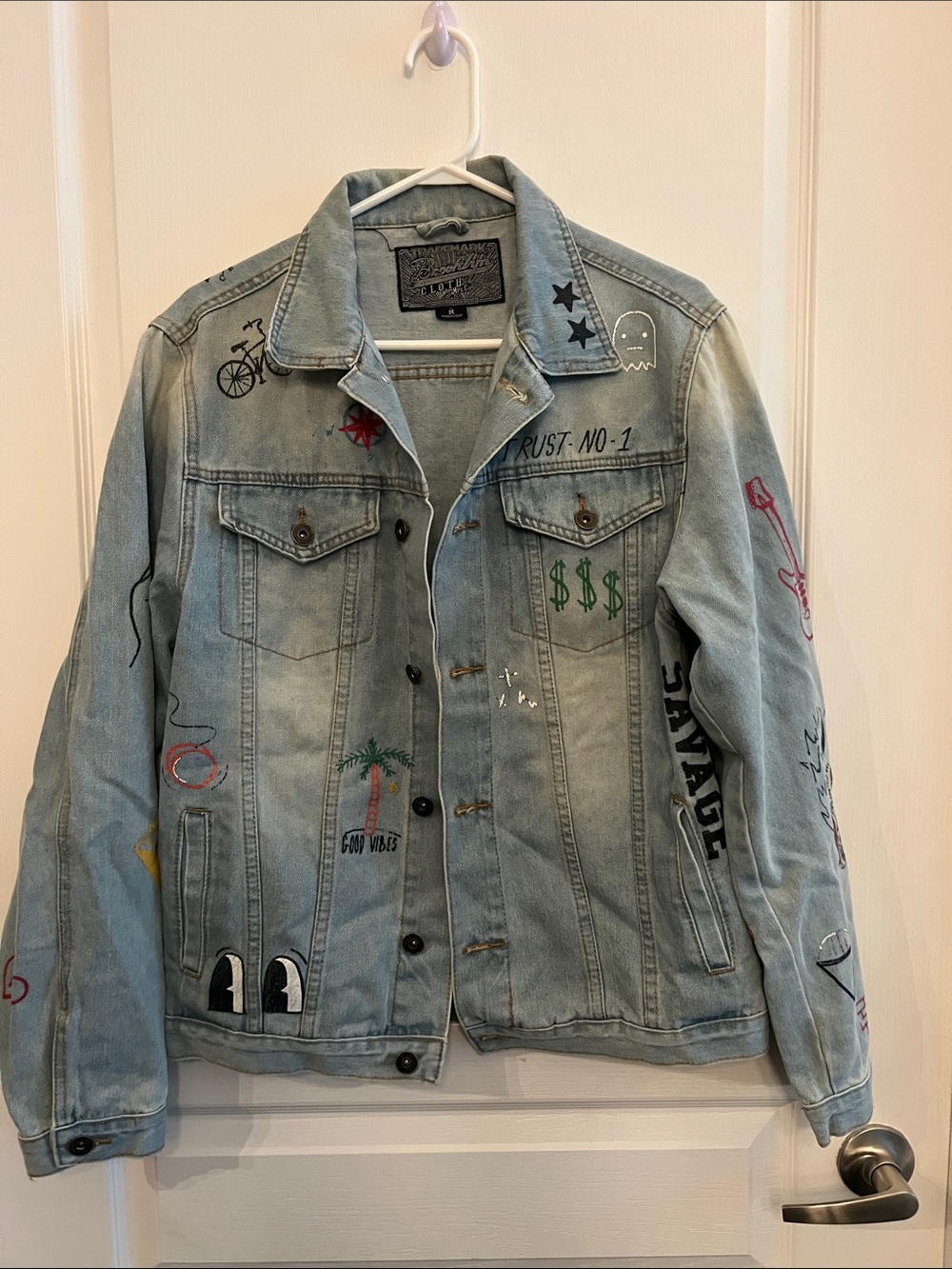 Denim Jean Jacket - Painted Graphics